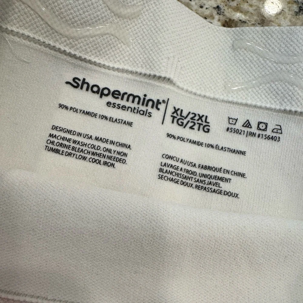 Shapermint ivory High-Waisted Cream Shapewear Shorts xl/2xl no flaws - Picture 2 of 2